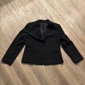 Ann Taylor Black Blazer Classic Suit Jacket